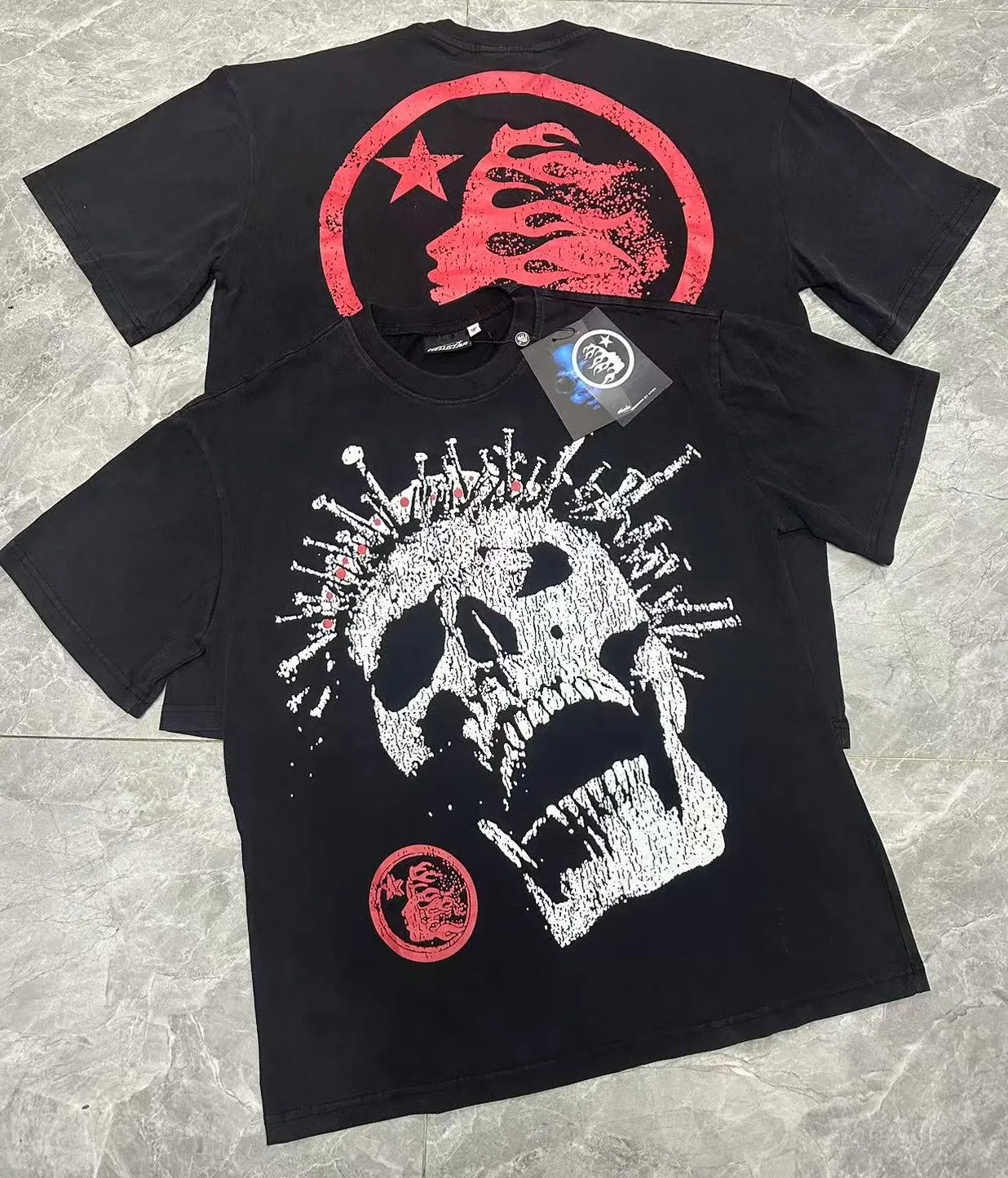 901# Black I P62 Hellstar T （fabric):32 250 Sizes（size）：S-M- L- X L （colour）： Black